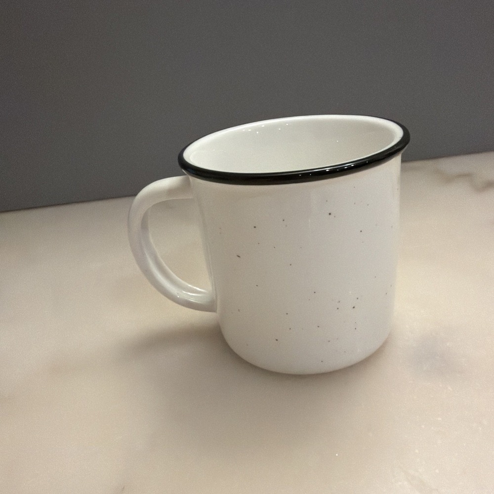 "I Survived Another Meeting" Camp Style Ceramic 10oz Coffee Mug Cup White Black - Picture 3 of 6